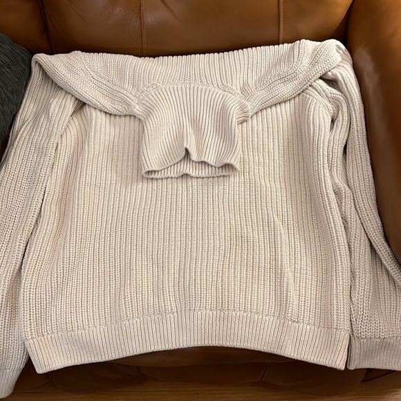 Zara Chunky Knit Turtleneck Cotton Sweater - Picture 3 of 5